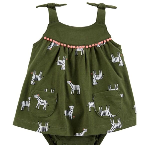 Carter’s Baby Zebra Printed Sunsuit - Picture 3 of 7